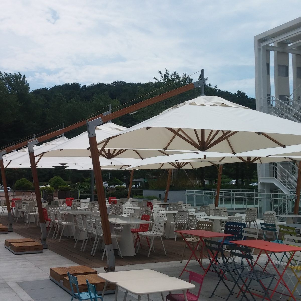 Bambrella Levante Side Wind Bamboo Parasol - Image 8