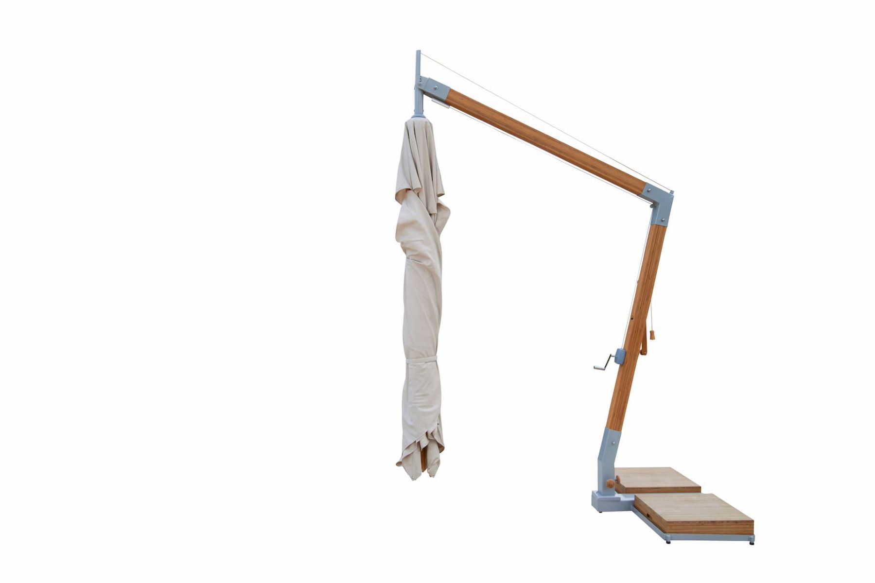 Bambrella Levante Side Wind Bamboo Parasol - Image 2
