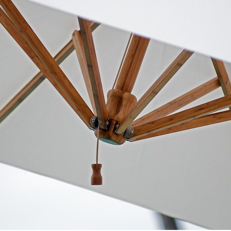 Bambrella Levante Side Wind Bamboo Parasol - Image 3