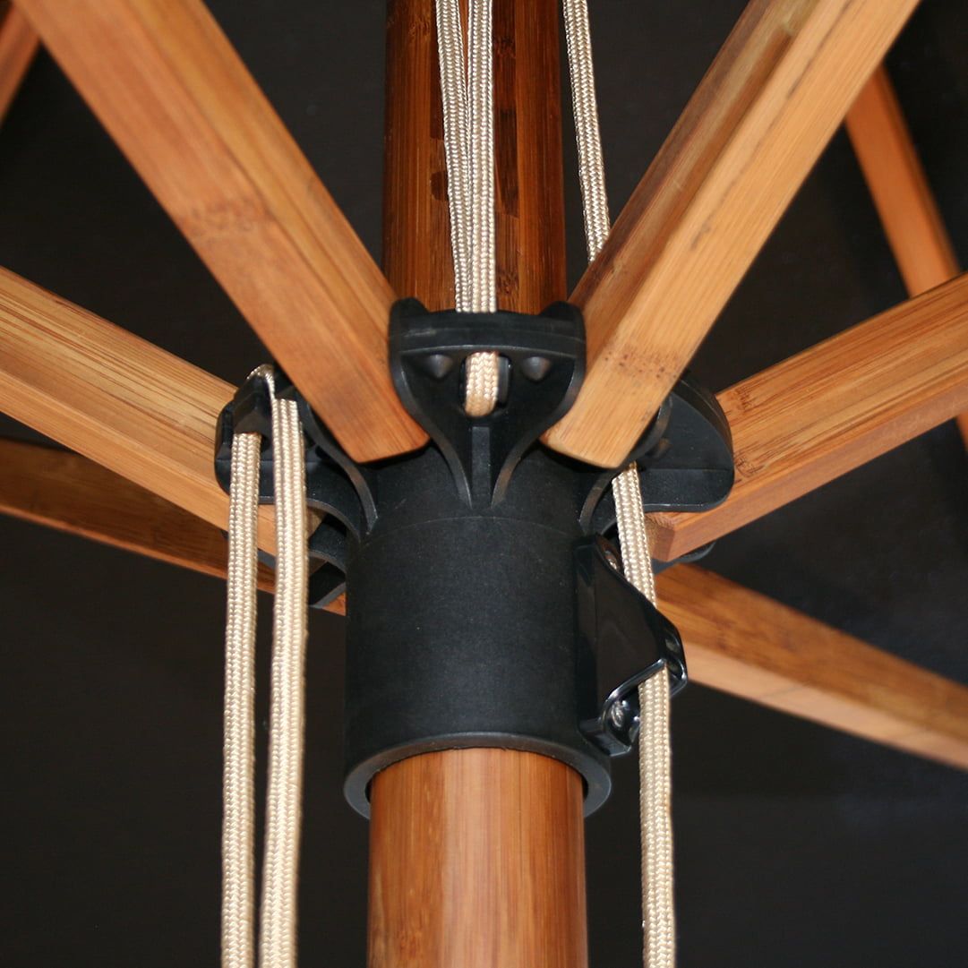 Bambrella Sirocco Bamboo Wooden Parasol - Image 11