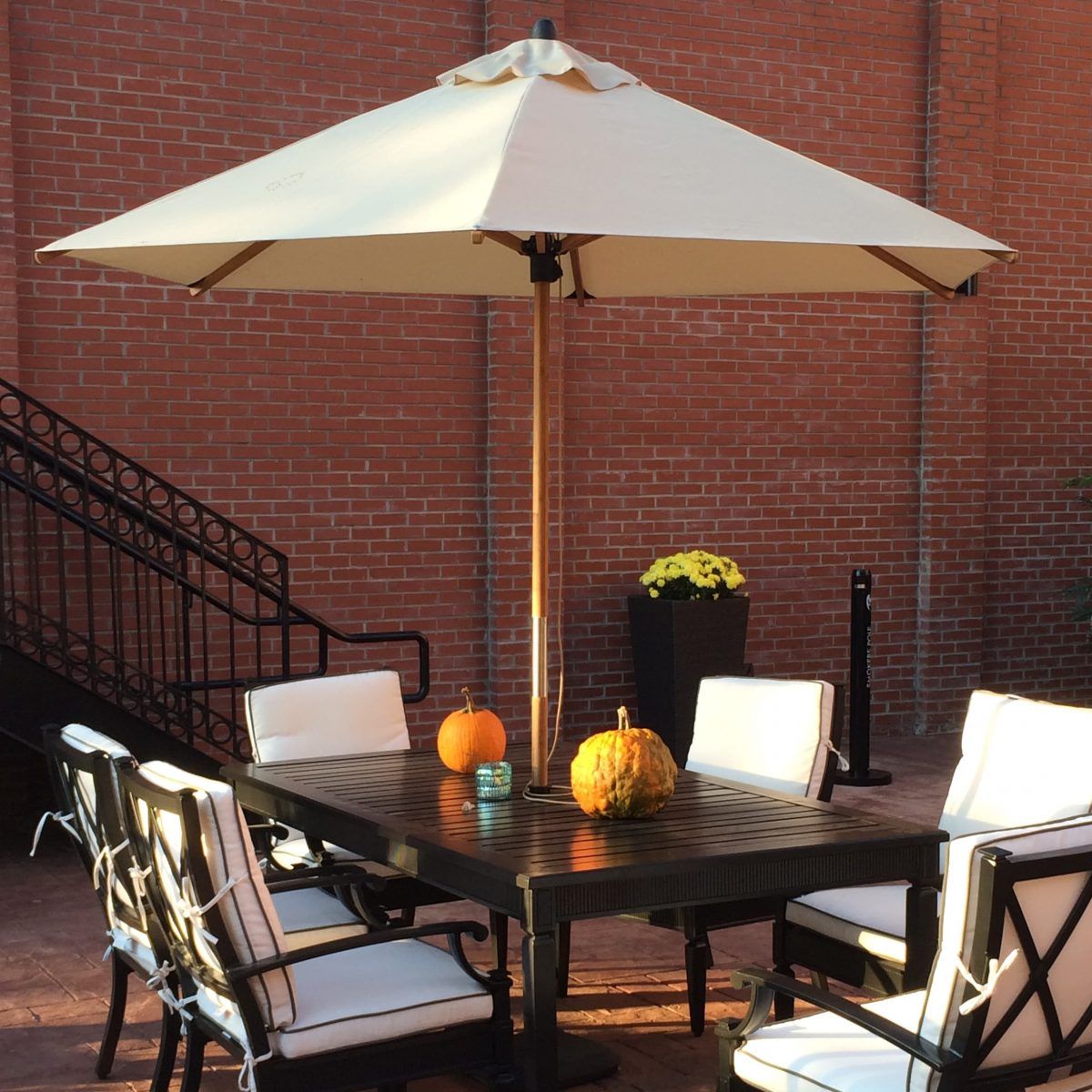 Bambrella Sirocco Bamboo Wooden Parasol - Image 6